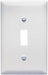 Pass & Seymour 1 Gang Wall Plate with 1 Toggle Opening, White WHITE