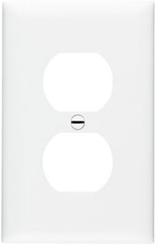 Pass & Seymour 1 Gang Jumbo Wall Plate for 1 Duplex, White WHITE / 1G