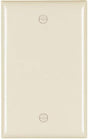 Pass & Seymour 1Gang Blank Wall Plate, Light Almond 1G