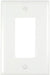 Pass & Seymour 1 Gang Wall Plate with Decorator Opening, White WHITE