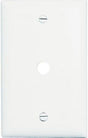 Pass & Seymour 1 Gang Nylon Wall Plate with 1 Telephone Hole Opening, White WHITE