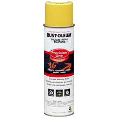 RUST-OLEUM 17 OZ M1600 System SB Precision Line Marking Paint - Hi Vis Yellow YELLOW