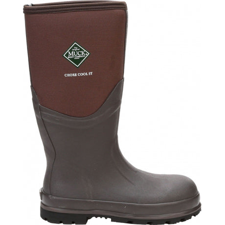 Muck Boot Men's Chore Cool Waterproof Steel Toe Work Boots Brown