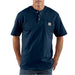 Carhartt Men's Loose Fit Heavyweight Short-sleeve Pocket Henley T-shirt Nvy navy