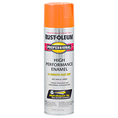 PROFESSIONAL 15 OZ High Performance Enamel Spray - Safety Orange ORANGE