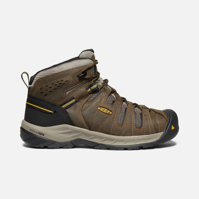 Keen Men's Flint II Mid Cascade Brown/Golden Rod