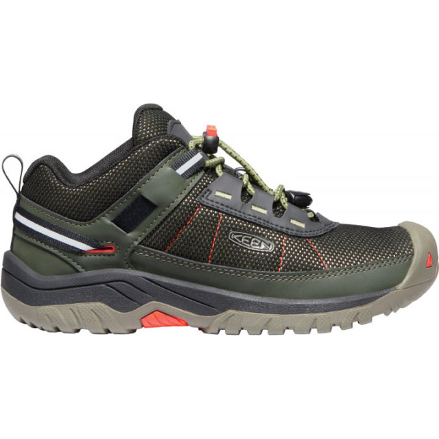 Keen Big Kid's Targhee Sport Olive Drab/Safety Orange