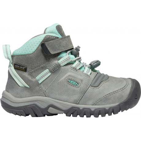 Keen Little Kid's Ridge Flex Mid WP Grey/Blue Tint