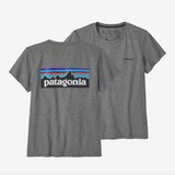 Patagonia Women's P-6 Logo Responsibili-Tee Gravel Heather