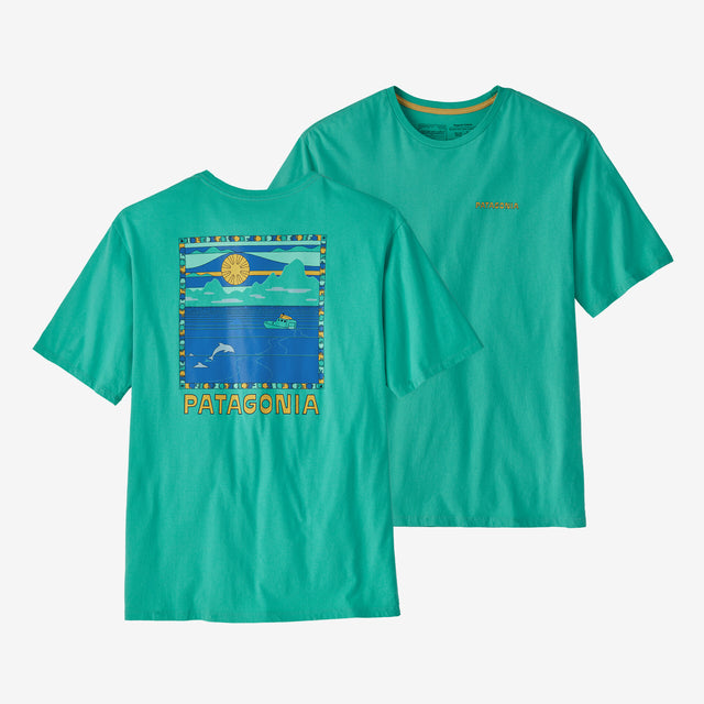 Patagonia Men's Summit Swell Organic T-shirt Fresh teal