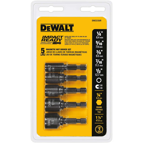 Dewalt 5 Pc. Magnetic Nut Driver Set - IMPACT READY