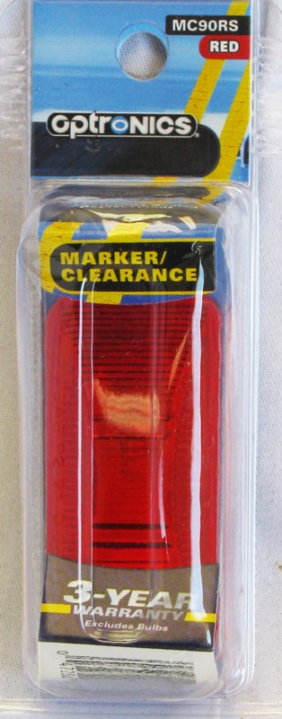 Optronics Mini Sealed Marker/Clearance Light, Red RED