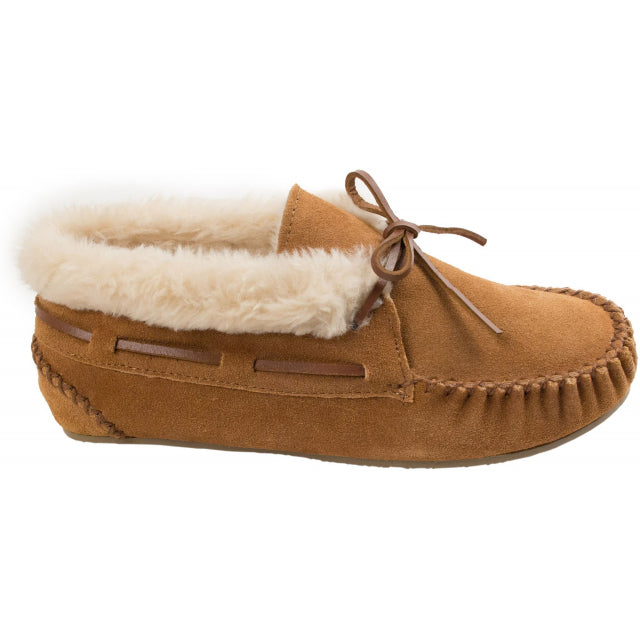 Minnetonka Women's Chrissy Mocassin Slippers Cinnamon