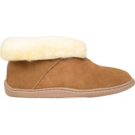 Minnetonka Men's Sheepskin Ankle Boots Tan