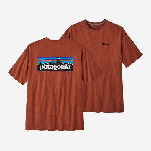 Patagonia Men's P-6 Logo Responsibili-tee Quartz coral