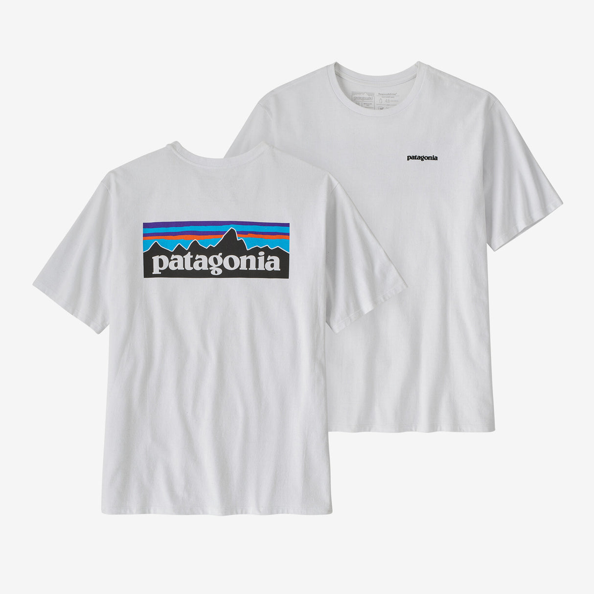 Patagonia Men's P-6 Logo Responsibili-tee White