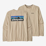 Patagonia Men's Long-sleeved P-6 Logo Responsibili-tee Oar tan