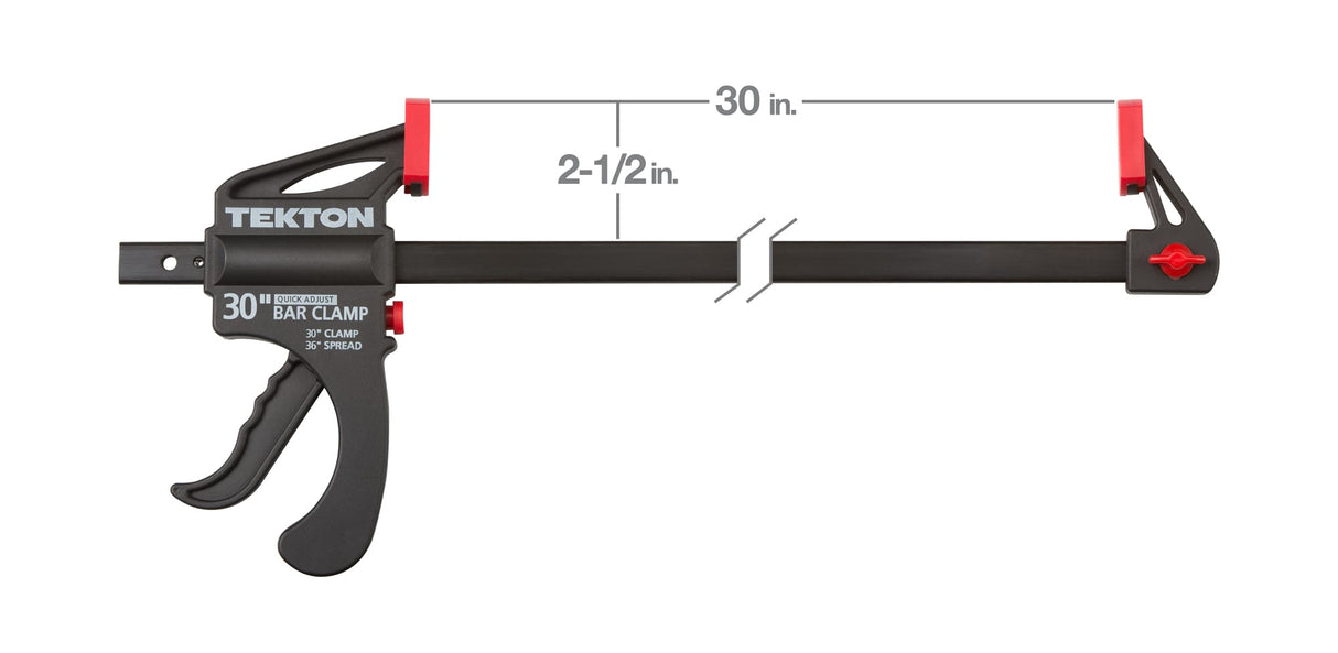 Tekton 30 Inch Ratchet Bar Clamp / 36 Inch Spreader