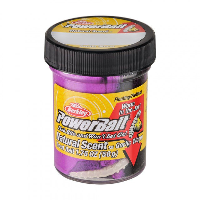 Berkley PowerBait Natural Scent Trout Bait | Garlic and Worm | Model #BTGWTS2 Tequila Sunrise