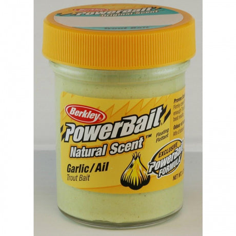 Berkley PowerBait Natural Scent Trout Bait | Garlic | Model #BTGMG2 Chartreuse