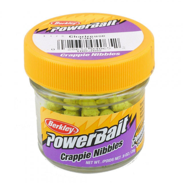 Berkley PowerBait Crappie Nibbles Chartreuse