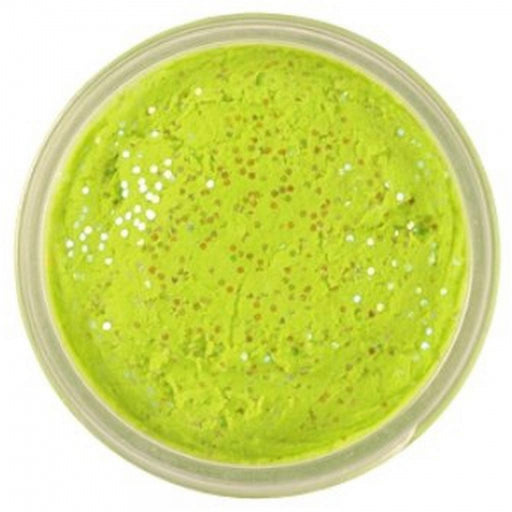 Berkley PowerBait Glitter Chroma-Glow Dough Chartreuse with Glitter