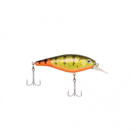 Berkley Flicker Shad Shallow | 1/6 oz | 2in | 5cm | 8 | 2'-4' | 0.5m-1.2m | Model #FFSH5S-FTHP Firetail Hot Perch