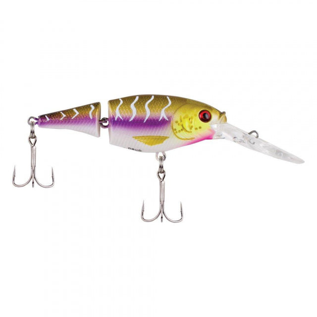 Berkley Flicker Shad Jointed | 1/3 oz | 2 3/4in | 7cm | 6 | 7'-9' | 2.1m-2.7m | Model #FFSH7J-PT Purple Tiger