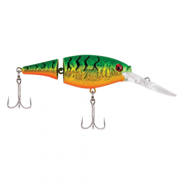 Berkley Flicker Shad Jointed | 1/5 oz | 2in | 5cm | 8 | 5'-7' | 1.5m-2.1m | Model #FFSH5J-SLFT Slick Firetiger