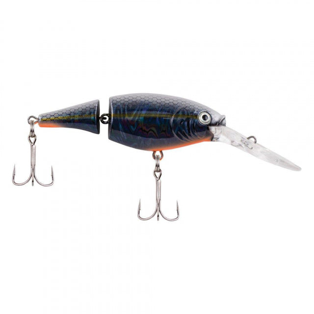 Berkley Flicker Shad Jointed | 1/3 oz | 2 3/4in | 7cm | 6 | 7'-9' | 2.1m-2.7m | Model #FFSH7J-SLBP Slick Black Pearl