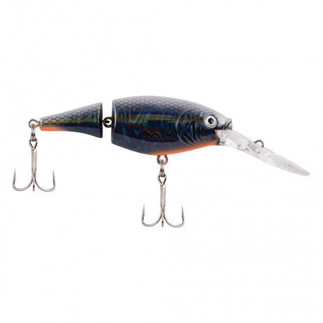 Berkley Flicker Shad Jointed | 1/3 oz | 2 3/4in | 7cm | 6 | 7'-9' | 2.1m-2.7m | Model #FFSH7J-SLBP Slick Black Pearl