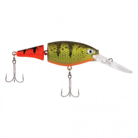 Berkley Flicker Shad Jointed | 1/5 oz | 2in | 5cm | 8 | 5'-7' | 1.5m-2.1m | Model #FFSH5J-FTHP Firetail Hot Perch