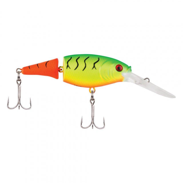 Berkley Flicker Shad Jointed | 1/5 oz | 2in | 5cm | 8 | 5'-7' | 1.5m-2.1m | Model #FFSH5J-FTFT Firetail MF Hot Firetiger