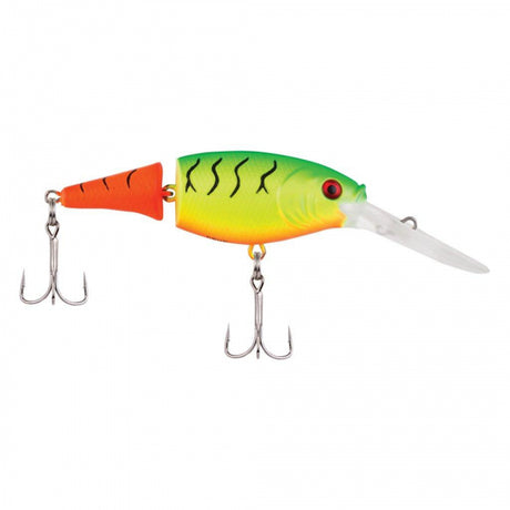 Berkley Flicker Shad Jointed | 1/5 oz | 2in | 5cm | 8 | 5'-7' | 1.5m-2.1m | Model #FFSH5J-FTFT Firetail MF Hot Firetiger