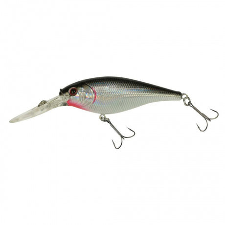 Berkley Flicker Shad | 1/8 oz | 1 1/2in | 4cm | 8 | 6'-8' | 1.8m-2.4m | Model #FFSH4M-BSV Black Silver