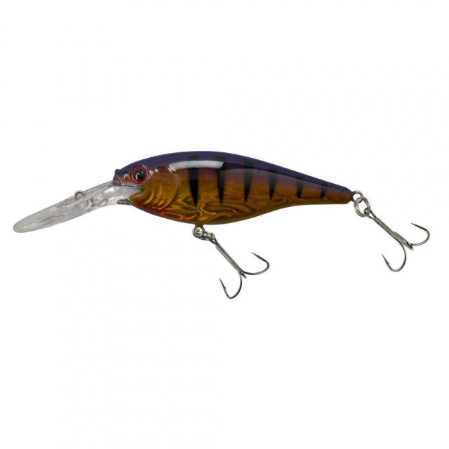 Berkley Flicker Shad | 1/8 oz | 1 1/2in | 4cm | 8 | 6'-8' | 1.8m-2.4m | Model #FFSH4M-SLPB Slick Purple Bengal