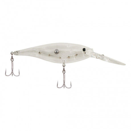 Berkley Flicker Shad | 1/8 oz | 1 1/2in | 4cm | 8 | 6'-8' | 1.8m-2.4m | Model #FFSH4M-CLEAR Clear