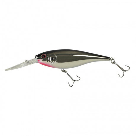 Berkley Flicker Shad | 5/16 oz | 2 3/4in | 7cm | 6 | 11'-13' | 3.4m-4.0m | Model #FFSH7M-BLSF Black Silver Flash