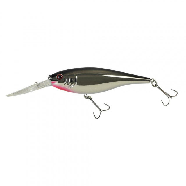 Berkley Flicker Shad | 5/16 oz | 2 3/4in | 7cm | 6 | 11'-13' | 3.4m-4.0m | Model #FFSH7M-BLSF Black Silver Flash