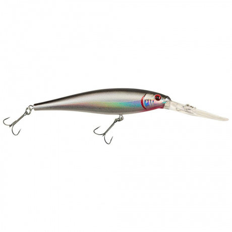 Berkley Flicker Minnow | 1/4 oz | 3in | 7.5cm | 8 | 14'-17' | 4.3m-5.2m | Model #FFMN7D-BSV Black Silver