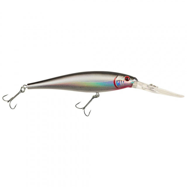 Berkley Flicker Minnow | 1/3 oz | 3 1/2in | 9cm | 6 | 18'-23' | 5.5m-7.0m | Model #FFMN9D-BSV Black Silver