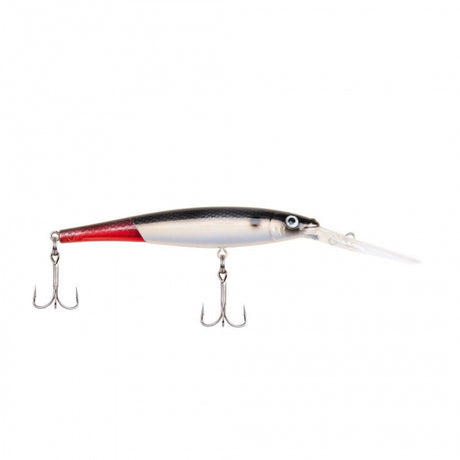 Berkley Flicker Minnow | 1/4 oz | 3in | 7.5cm | 8 | 14'-17' | 4.3m-5.2m | Model #FFMN7D-FTRTA Firetail Red Tail