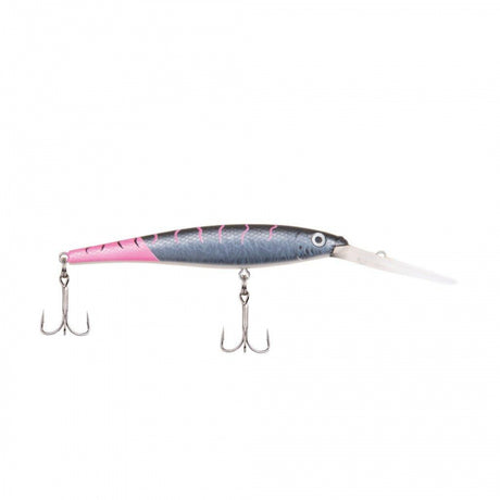 Berkley Flicker Minnow | 1/4 oz | 3in | 7.5cm | 8 | 14'-17' | 4.3m-5.2m | Model #FFMN7D-FTBC Firetail MF Black Cougar