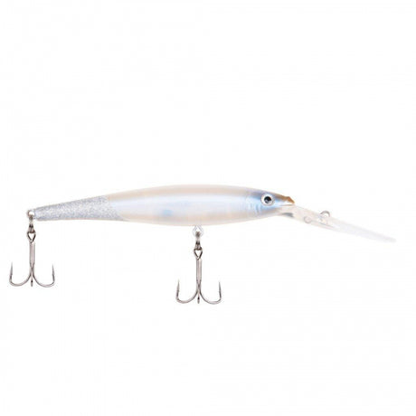 Berkley Flicker Minnow | 1/4 oz | 3in | 7.5cm | 8 | 14'-17' | 4.3m-5.2m | Model #FFMN7D-FTGG Firetail Ghost Glitter