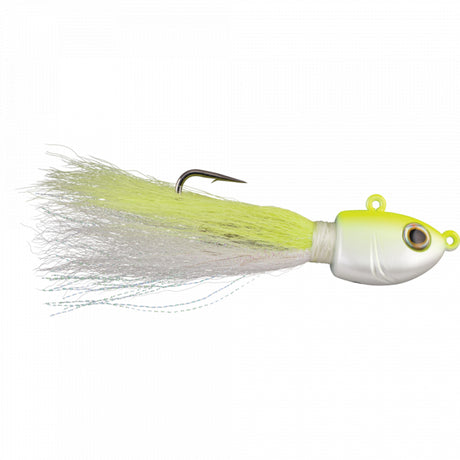 Berkley Fusion19 Bucktail Jigs | 1/4 oz | 2/0 | Model #FSN19BUCK1/4-WC White Chartreuse