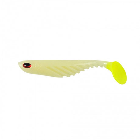 Berkley PowerBait Ripple Shad | 3 1/2in | 9cm | Model #PBBRS3.5-GC Glow/Chartreuse