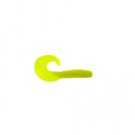 Berkley Gulp! Jigging Grub | 3in | 8cm | Model #GJG3-CH Chartreuse