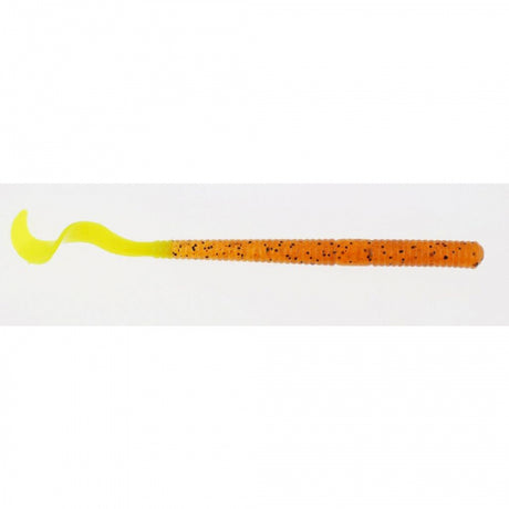 Berkley PowerBait Power Worms | 4in | 10cm | Model #PBBPW4-PC Pumpkin Chartreuse
