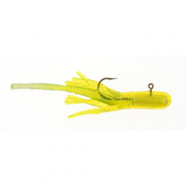 Berkley PowerBait Pre-Rigged Atomic Teasers | 1/16 oz | Model #PCATS116-CHS Chartreuse Silver Fleck