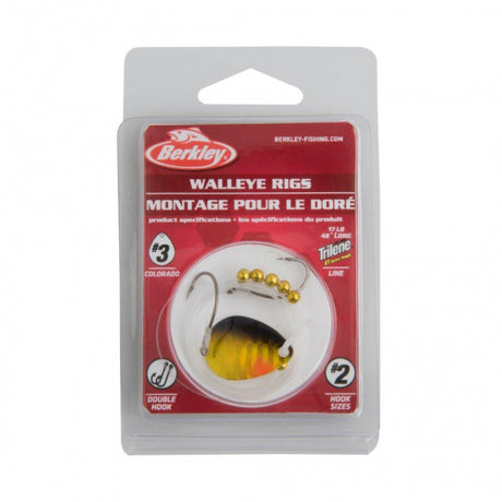 Berkley Walleye Rig - Colorado | 3 | Model #BWRC3-BGD Black Gold